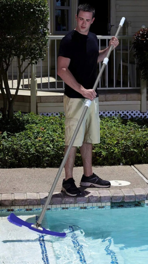 Trzonek Teleskopowy Do Siatek Basenowych i Szczotek 240cm AquaStar Trzonek Teleskopowy Do Siatek Basenowych i Szczotek 240cm AquaStar
