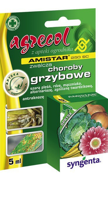 Amistar 250 SC 20ml Fungicyd Środek Grzybobójczy Do Zwalczania Chorób Grzybowych W Uprawach Roślin Agrecol