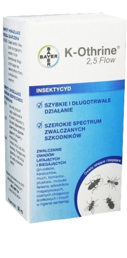 K-othrine 2,5 Flow 30ml Środek Owadobójczy Na Owady Biegające i Latające Bayer