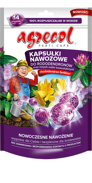 Kapsułki Nawozowe Do Rododendronów i Roślin Kwaśnolubnych Mineralne 210g Agrecol