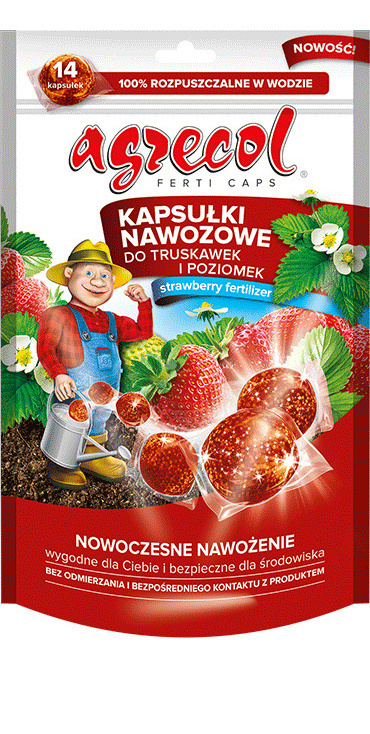 Kapsułki Nawozowe Do Truskawek i Poziomek Mineralne 210g Agrecol