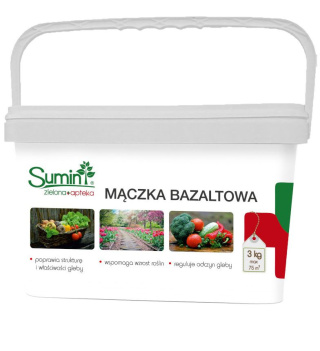 Mączka Bazaltowa Do Warzyw i Owoców Mineralna Pylista 3kg Sumin