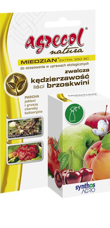 Miedzian Extra 350 SC 20ml Fungicyd Środek Grzybobójczy Do Zwalczania Chorób Grzybowych w Uprawach Roślin Agrecol Miedzian Extra 350 SC 20ml Fungicyd Środek Grzybobójczy Do Zwalczania Chorób Grzybowych w Uprawach Roślin Agrecol