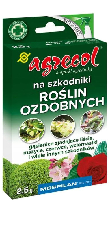 Mospilan 20 SP 2,5g Środek Owadobójczy Do Zwalczania Szkodników w Uprawach Roślin Agrecol