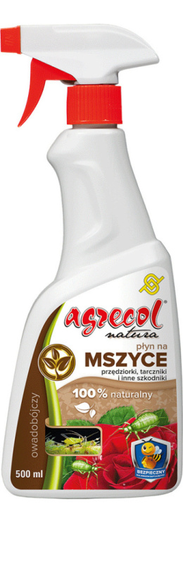 Płyn na Mszyce 500 ml Spray Środek Owadobójczy Do Zwalczania Szkodników w Uprawach Roślin Agrecol