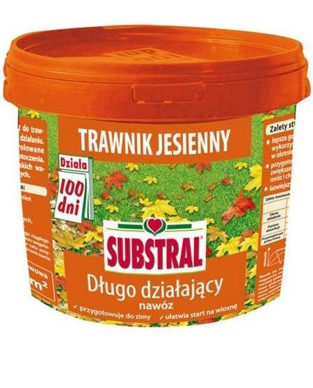 Nawóz Do Trawy Jesienny Długodziałający 100 Dni Mineralny Granulat 5kg Substral