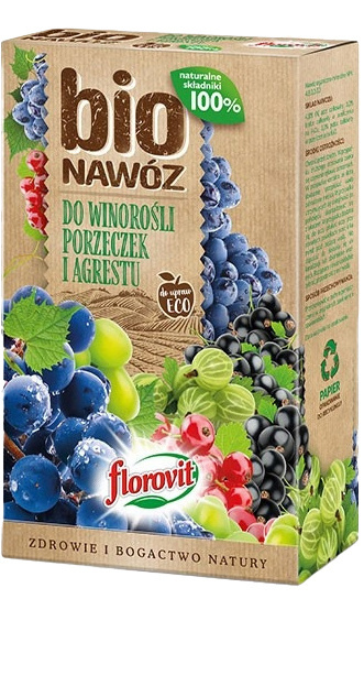 Nawóz Do Winorosli Porzeczek i Agrestu Bio Mineralno Organiczny Granulat 1,1l Florovit