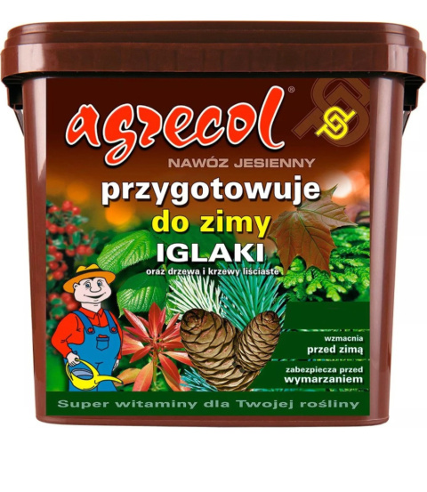 Nawóz Do Iglaków Jesienny Mineralny Granulat 5kg Agrecol