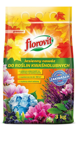 Nawóz Jesienny do Roślin Kwaśnolubnych 3kg Florovit
