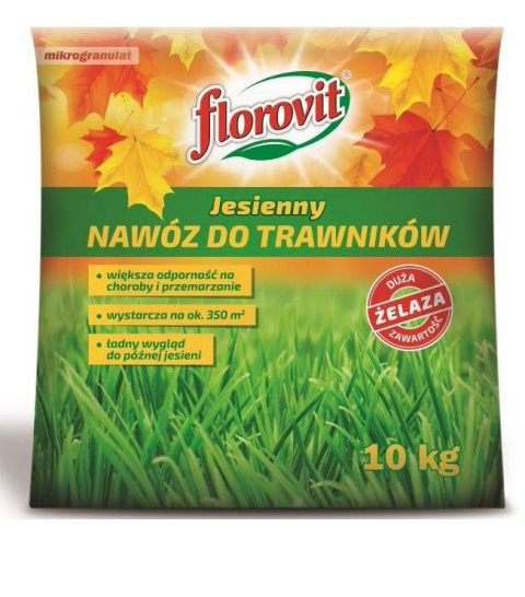 Nawóz Do Trawy Jesienny Mineralny Granulat 10kg Florovit