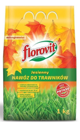 Nawóz Do Trawy Jesienny Mineralny Granulat 1kg Worek Florovit