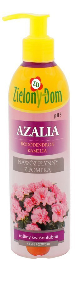Nawóz Do Azalii z Pompką Mineralny Płynny 300ml Zielony Dom Nawóz Do Azalii z Pompką Mineralny Płynny 300ml Zielony Dom