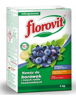 Nawóz Do Borówek i Innych Roślin Kwaśnolubnych Mineralny Granulat 1kg Florovit