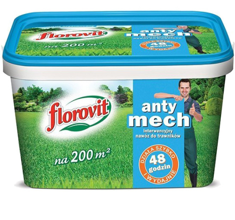 Nawóz Do Trawy Z Mchem Interwencyjny Antymech Mineralny Granulat 8kg Florovit Nawóz Do Trawy Z Mchem Interwencyjny Antymech Mineralny Granulat 8kg Florovit