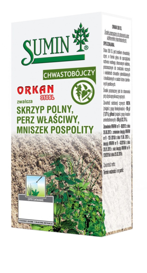 Orkan 350 SL 100ml Środek Chwastobójczy Na Chwasty Jednoliścienne i Dwuliścienne Sumin