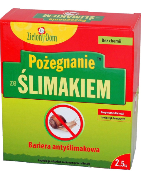 Pożegnanie Ze Ślimakiem 2,5kg Naturalna Bariera Przeciw Ślimakom Zielony Dom