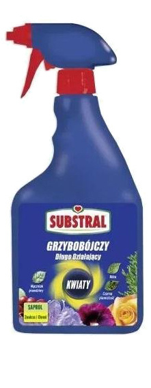 Saprol Kwiaty 750ml Spray Fungicyd Środek Grzybobójczy Do Zwalczania Chorób Grzybowych w Uprawach Roślin Substral Saprol Kwiaty 750ml Spray Fungicyd Środek Grzybobójczy Do Zwalczania Chorób Grzybowych w Uprawach Roślin Substral