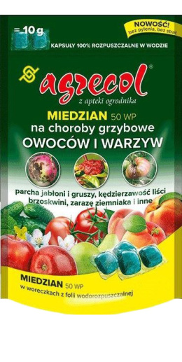 Miedzian 50 WP na Choroby Grzybowe Kapsułki 10szt Agrecol (R)