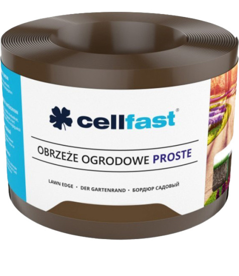 Obrzeże Trawnikowe Płaskie 10cm x 9m Brązowe Cellfast Obrzeże Trawnikowe Płaskie 10cm x 9m Brązowe Cellfast