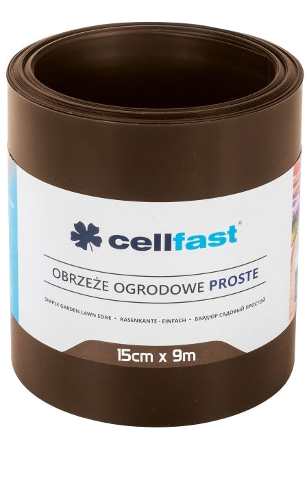 Obrzeże Trawnikowe Płaskie 15cm x 9m Brązowe Cellfast Obrzeże Trawnikowe Płaskie 15cm x 9m Brązowe Cellfast