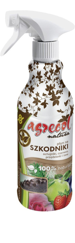 Płyn Na Szkodniki Ochojniki Czerwce Przędziorki Naturalny 500ml Opryskiwacz Natura Agrecol