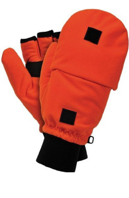 Rękawice Ochronne z Polaru Pomarańczowo-Czarne XL-(10) RDROPO PB Reis