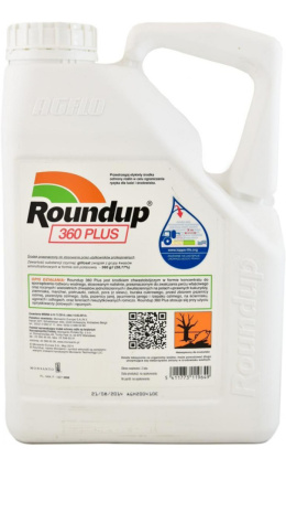 Roundup 360 Plus SL 5L Środek Chwastobójczy Na Chwasty Jednoliścienne i Dwuliścienne Monsanto