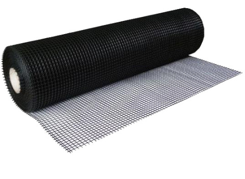 Siatka Rabatowa Ogrodzeniowa Oczko 30x30mm 80cm x 25mb Czarna Polymernet
