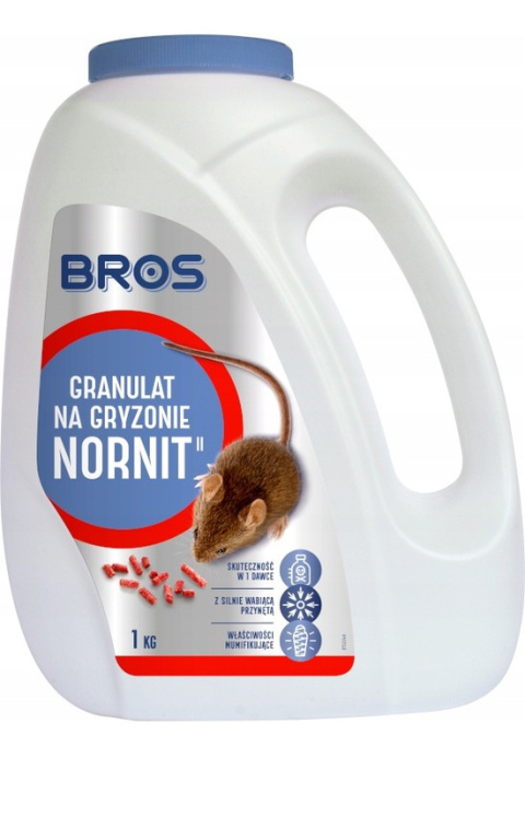 Trutka Na Gryzonie Ogrodowe Granulat 1kg Nornit Bros