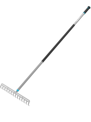 Grabie Uniwersalne 37cm 14 Zębne Metalowe z Trzonkiem Aluminiowym 150cm 40-100 Energo Cellfast