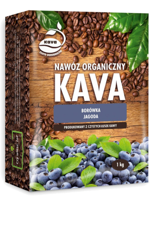 Nawóz Do Borówek i Jagód z Łusek Kawy Organiczny Granulat 1kg Kava