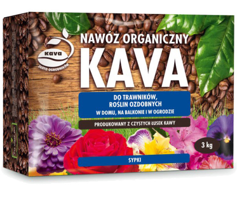 Nawóz Do Roślin w Domu Na Balkonie i Ogrodzie z Łusek Kawy Organiczny Sypki 3kg Kava Nawóz Do Roślin w Domu Na Balkonie i Ogrodzie z Łusek Kawy Organiczny Sypki 3kg Kava
