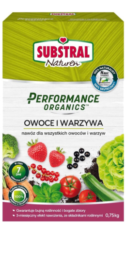 Nawóz Do Owoców i Warzyw Organiczny Granulat 750g Performance Organics Substral