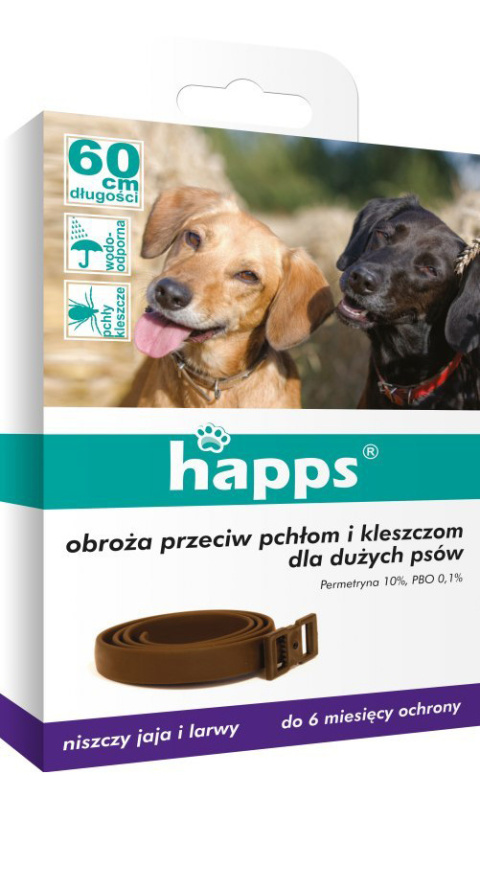 Obroża Na Pchły i Kleszcze Dla Psów 60cm Happs Bros Obroża Na Pchły i Kleszcze Dla Psów 60cm Happs Bros