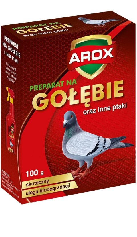 Preparat Odstraszający Gołębie i Inne Ptaki 100g Arox