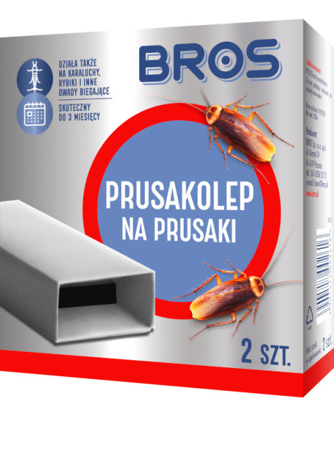 Prysakolep Pułapka Na Prusaki i Rybiki i Inne Owady Biegające 2szt Bros