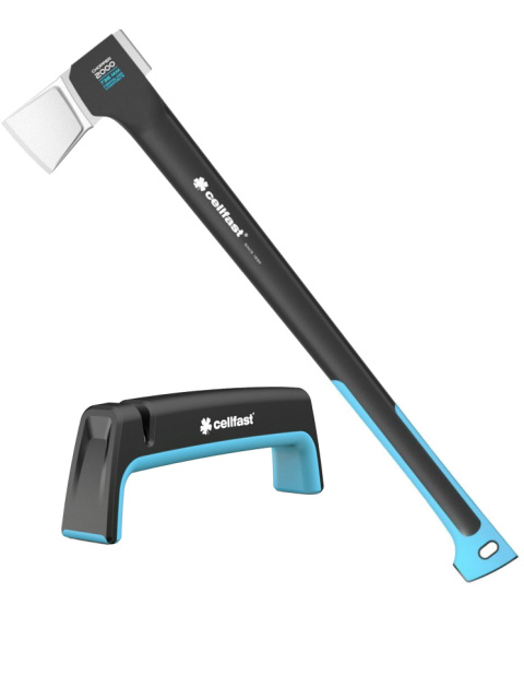 Siekiera Rozłupująca 74cm 2000g z Trzonkiem Kompozytowym C2000 41-006 + Ostrzałka Energo Cellfast Siekiera Rozłupująca 74cm 2000g z Trzonkiem Kompozytowym C2000 41-006 + Ostrzałka Energo Cellfast