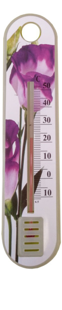 Termometr Zewnętrzny Dekoracyjny Kwiaty 19cm x 4,2cm MAK0129 GardenLine