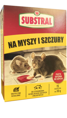 Trutka Na Myszy i Szczury Pasta 15 x 10g Substral