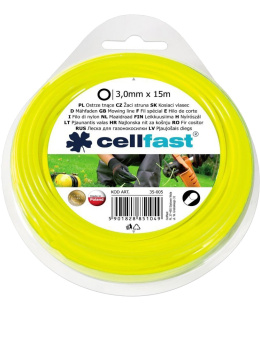 Żyłka do Podkaszarek Okrągła 3,0mm x 15mb Cellfast