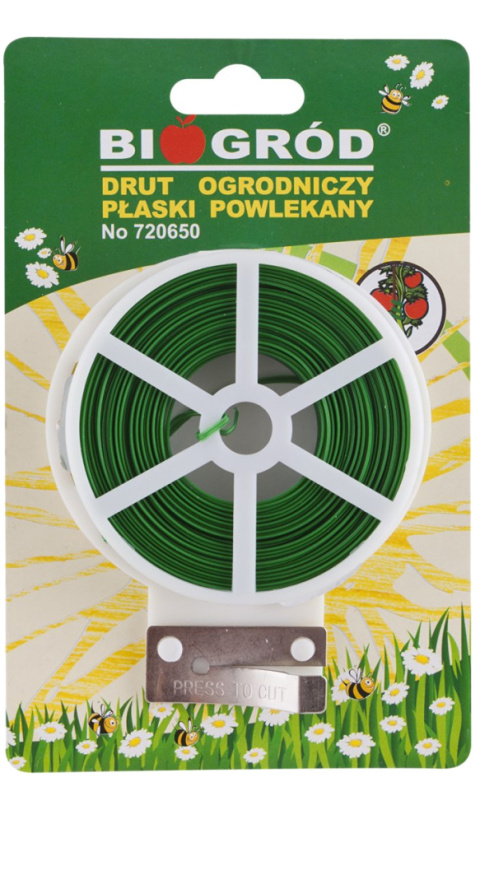 Drut Ogrodniczy Powlekany Płaski 2mm x 50mb Biogród Drut Ogrodniczy Powlekany Płaski 2mm x 50mb Biogród