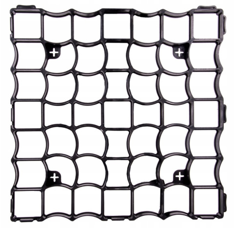 Kratka Trawnikowa 50cm x 50cm Wysokość 3cm Czarna OPL Kratka Trawnikowa 50cm x 50cm Wysokość 3cm Czarna OPL