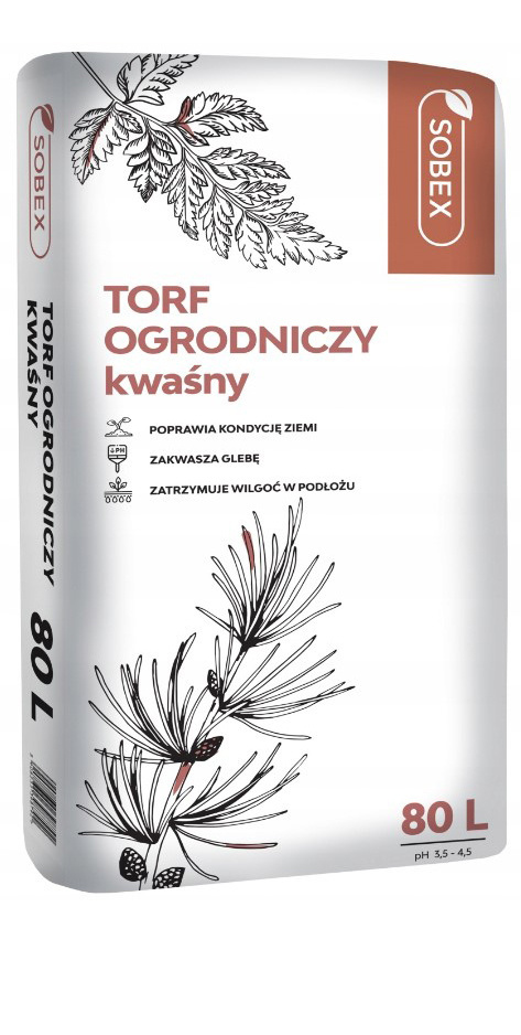 Torf Ogrodniczy Kwaśny 80l Sobex