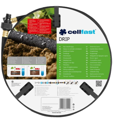 Wąż Nawadniający 1/2" 15mb 19-002 Drip Cellfast