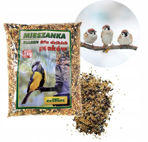 Karma Dla Ptaków Ziarna Mieszanka Dla Dzikich Ptaków 1kg Centnas Karma Dla Ptaków Ziarna Mieszanka Dla Dzikich Ptaków 1kg Centnas