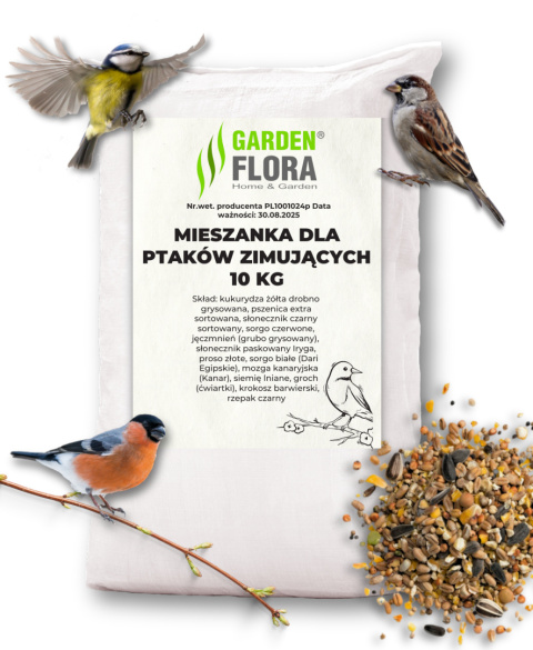 Karma Dla Ptaków Ziarna O-Mix Eco 10kg GF Karma Dla Ptaków Ziarna O-Mix Eco 10kg GF
