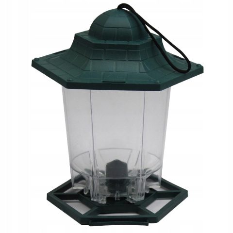 Karmnik Dla Ptaków Plastikowy Na Ziarno 14,8cm x 13cm x 17cm Garden&Fun Karmnik Dla Ptaków Plastikowy Na Ziarno 14,8cm x 13cm x 17cm Garden&Fun