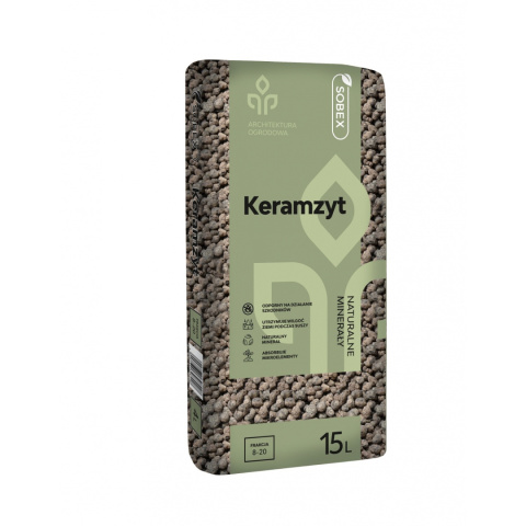 Keramzyt Ogrodniczy 8mm - 20mm 15L Sobex Keramzyt Ogrodniczy 8mm - 20mm 15L Sobex