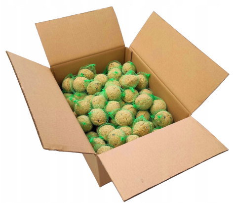 Kule Tłuszczowe Dla Ptaków w Siatce 80g x 100szt Happy Birds Kule Tłuszczowe Dla Ptaków w Siatce 80g x 100szt Happy Birds
