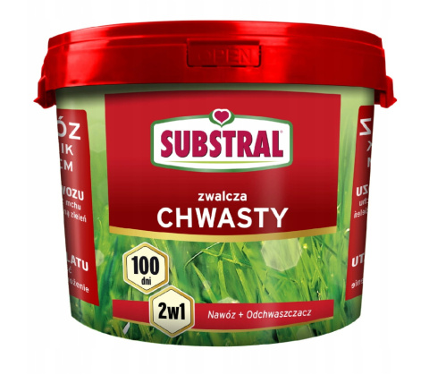 Nawóz Do Trawy Plus Odchwaszczacz 2w1 Długodziałający 100 Dni Mineralny Granulat 5kg Substral Nawóz Do Trawy Plus Odchwaszczacz 2w1 Długodziałający 100 Dni Mineralny Granulat 5kg Substral